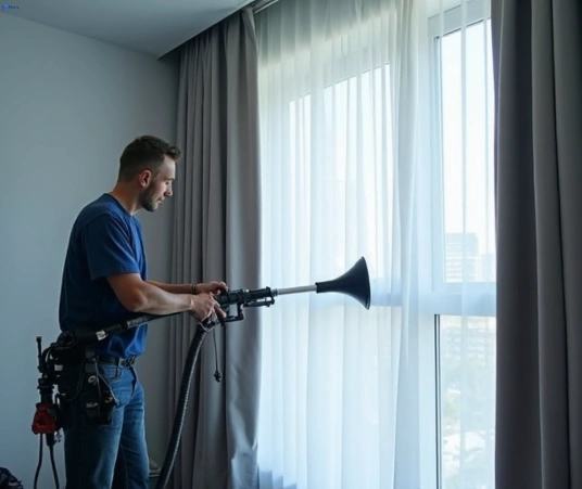 Professional commercial curtain cleaning process equipment Matty Curtain Cleaning verrierdale